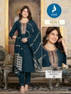 Neera By Kaya Jacquard Rayon Designer Kurti With Bottom Dupatta Wholesale Shop In Surat